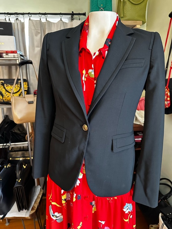 Gucci Black Wool Blazer | Gold Crest Buttons | Made in Italy | IT 38 - Picture 6 of 12